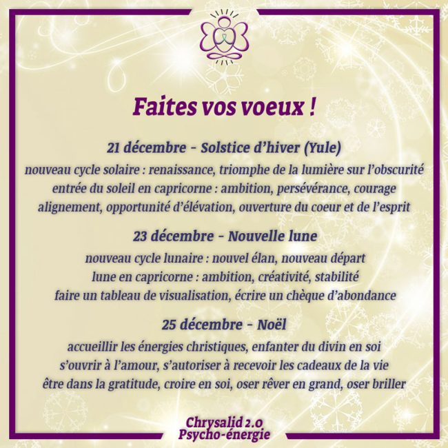 Bulletin énergétique : Faites vos voeux !